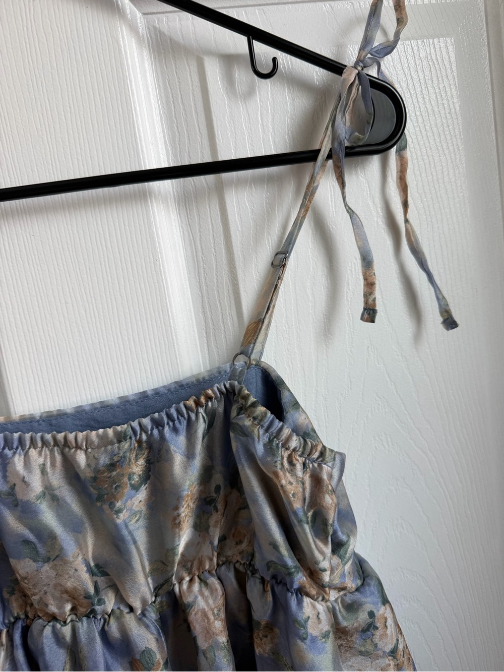 wild fable Light Blue Floral Tie-Strap Sundress - Picture 4 of 6